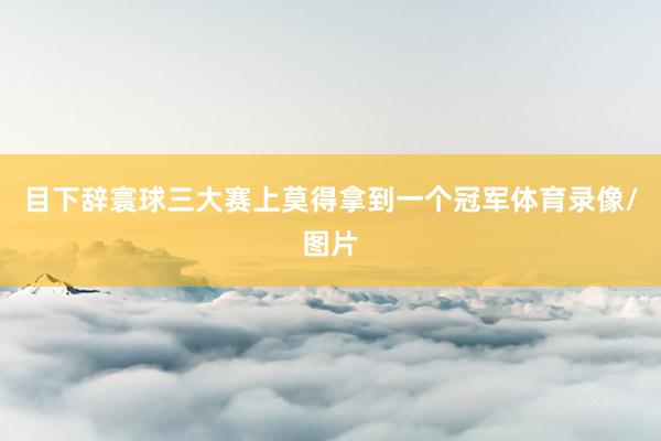 目下辞寰球三大赛上莫得拿到一个冠军体育录像/图片