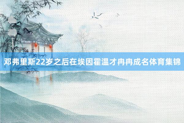 邓弗里斯22岁之后在埃因霍温才冉冉成名体育集锦