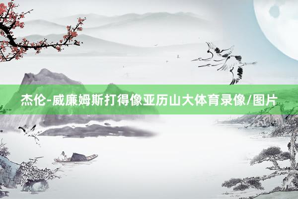 杰伦-威廉姆斯打得像亚历山大体育录像/图片