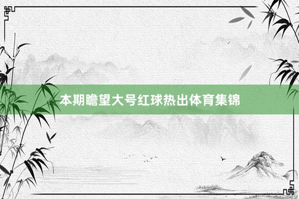 本期瞻望大号红球热出体育集锦