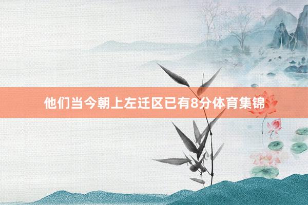 他们当今朝上左迁区已有8分体育集锦