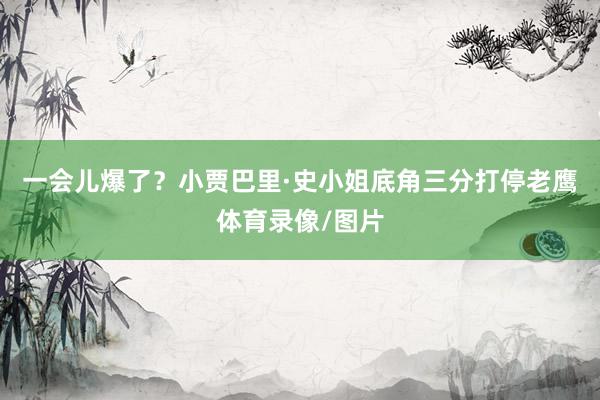 一会儿爆了？小贾巴里·史小姐底角三分打停老鹰体育录像/图片