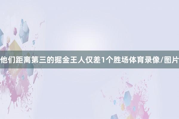 他们距离第三的掘金王人仅差1个胜场体育录像/图片