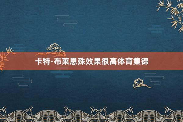 卡特·布莱恩殊效果很高体育集锦