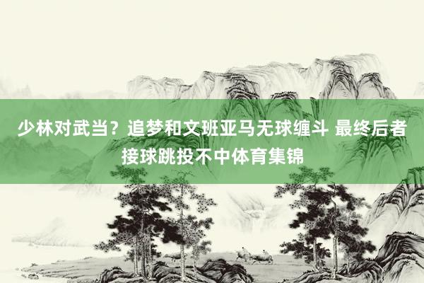少林对武当？追梦和文班亚马无球缠斗 最终后者接球跳投不中体育集锦