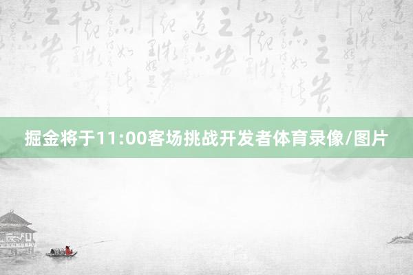 掘金将于11:00客场挑战开发者体育录像/图片