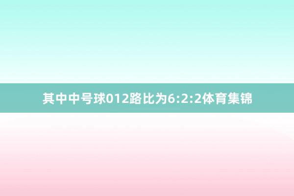 其中中号球012路比为6:2:2体育集锦