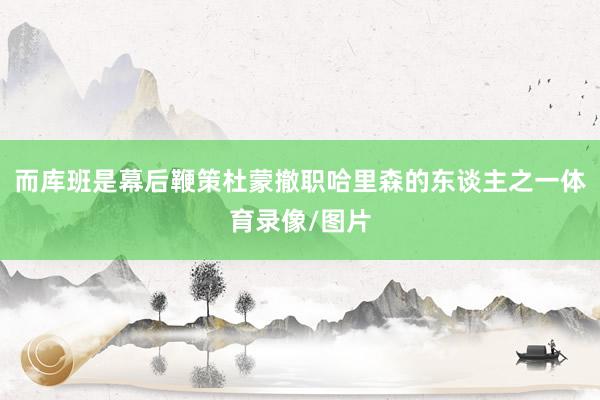 而库班是幕后鞭策杜蒙撤职哈里森的东谈主之一体育录像/图片