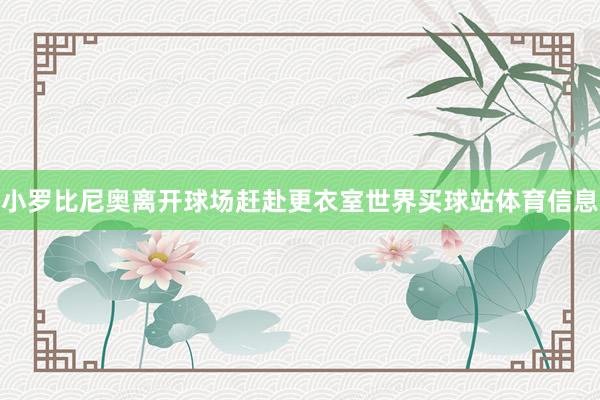 小罗比尼奥离开球场赶赴更衣室世界买球站体育信息