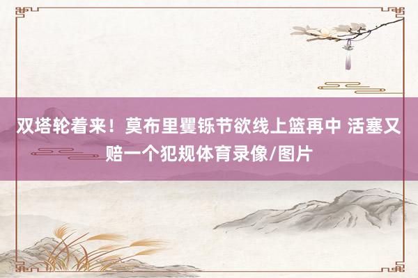 双塔轮着来！莫布里矍铄节欲线上篮再中 活塞又赔一个犯规体育录像/图片