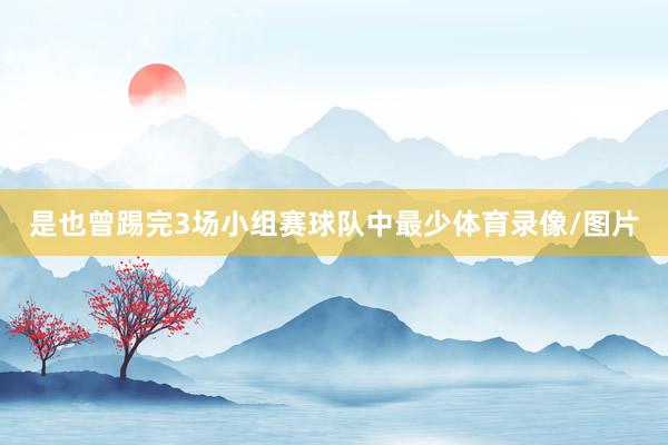 是也曾踢完3场小组赛球队中最少体育录像/图片
